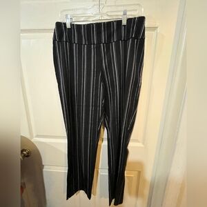 Zac & Rachel Black and White Pinstripe Pants